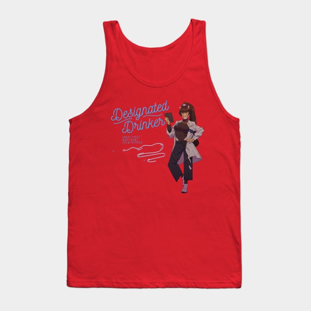 Designated Drinker #1 with Tink Tank Top by Shadeforceseries